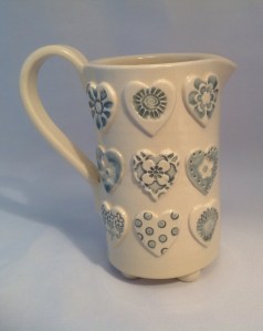 Grey Day Heart Jug